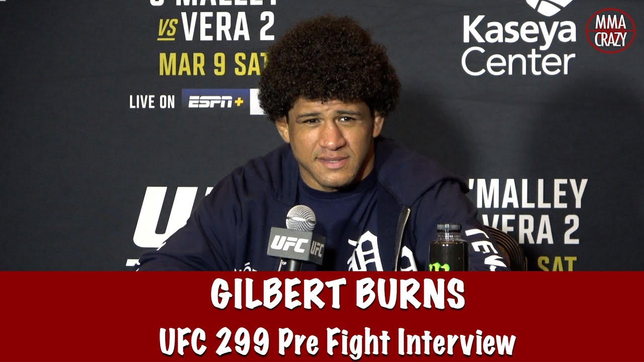 Gilbert Burns aims “to get a finish” & hurt Jack Della Maddalena, excited MVP shakign up the divison