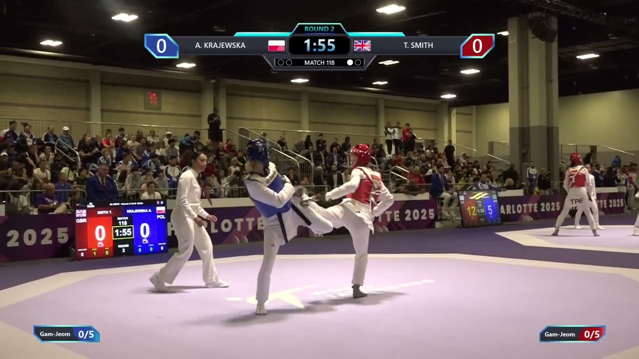 118 Round of 32 W 57kg POL A KRAJEWSKA GBR T SMITH PGM
