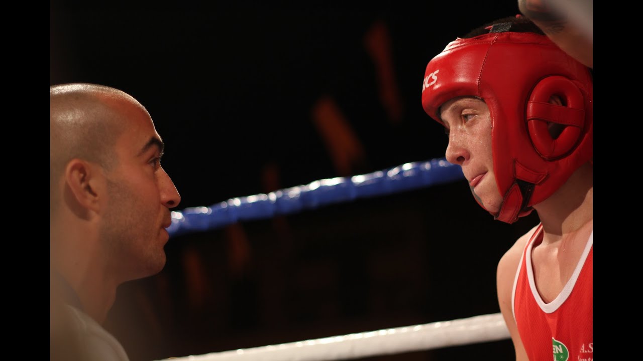 2 Francesco Legnante Vs Cojocaru Nobert - ASD Santa Marinella Ring - La boxe in piazza 2014 backdrop