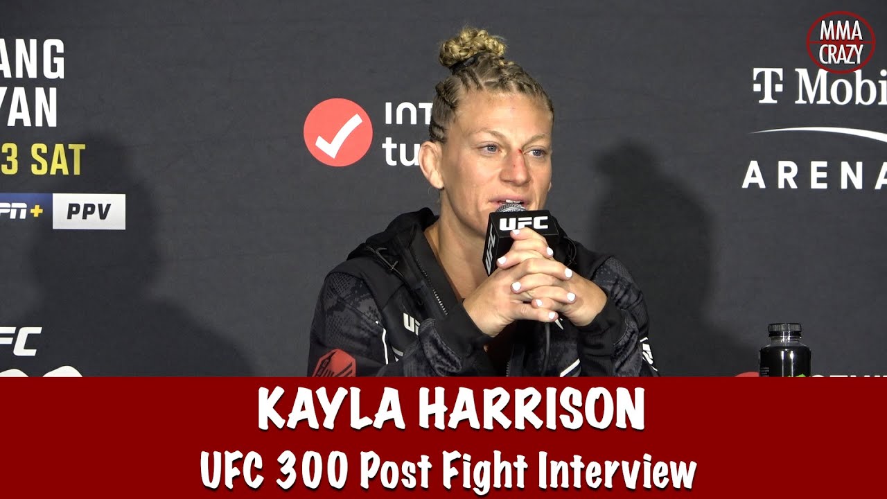 Kayla Harrison welcomes Amanda Nunes back & reveals Holly Holm in Cage conversation | UFC 300 background