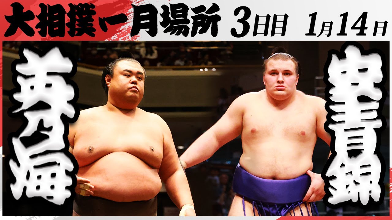 大相撲 英乃海ー安青錦 <令和7年一月場所・3日目>SUMO