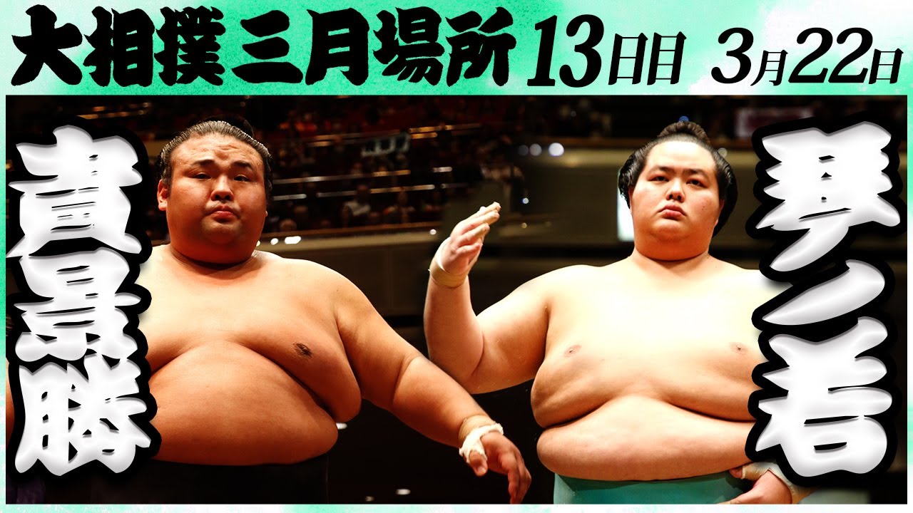 大相撲 貴景勝ー琴ノ若 <令和6年三月場所・13日目>SUMO background