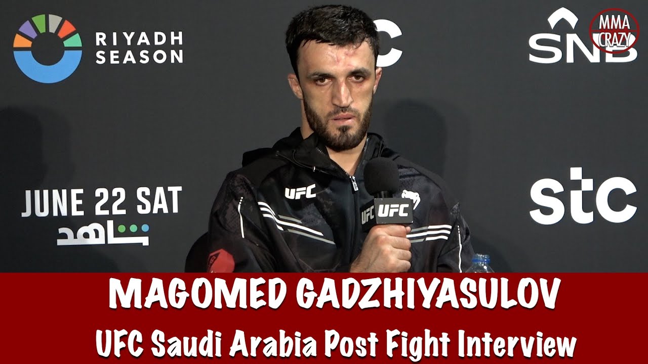 Magomed Gadzhiyasulov would ‘die first’ before tapping. Disappointed with win | UFC Saudi Arabia backdrop