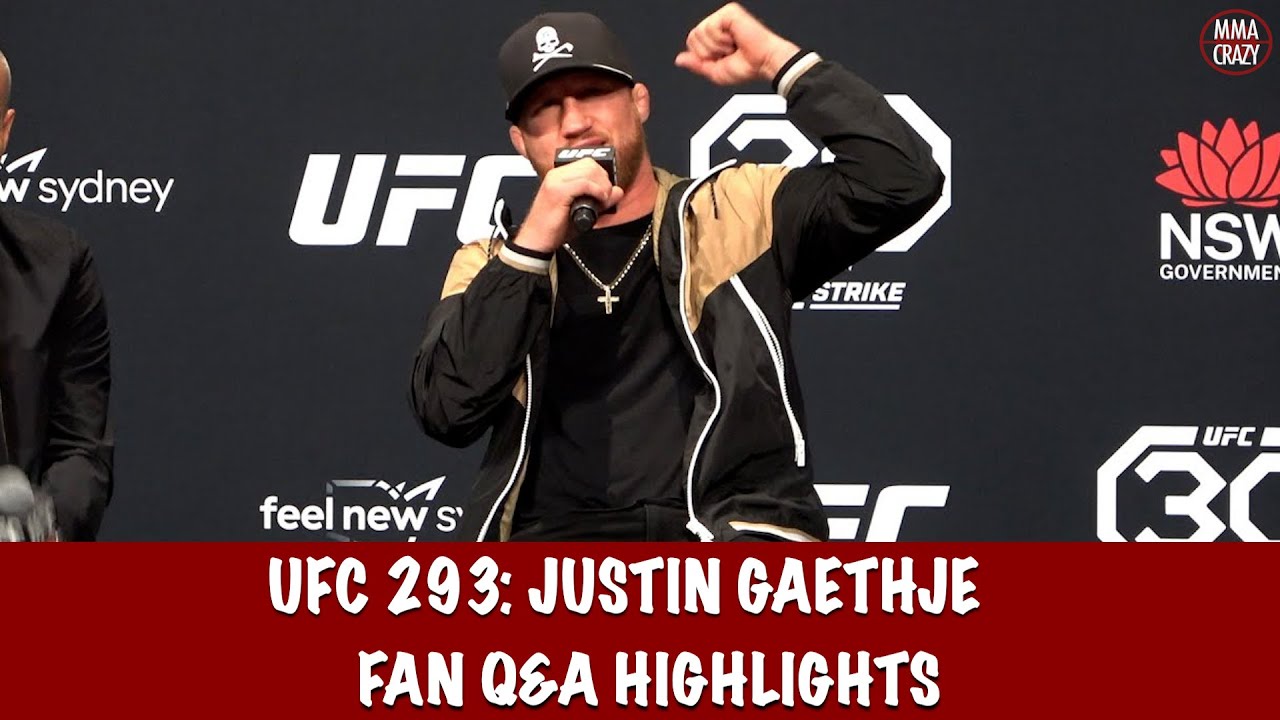 Full Justin Gaethje UFC 293 Q&A Highlights