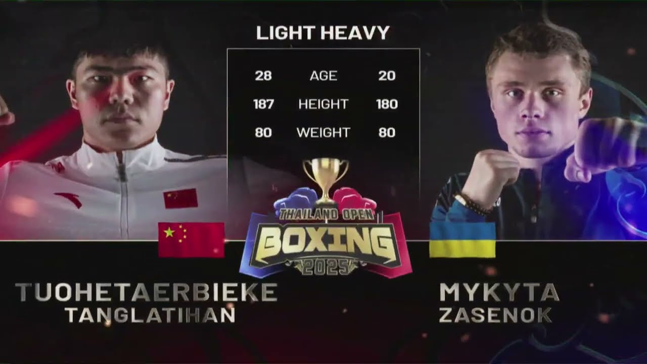 Tuohetaerbieke Tanglatihan (CHN) vs. Mykyta Zasenok (UKR) Thailand Open 2025 (80kg) background