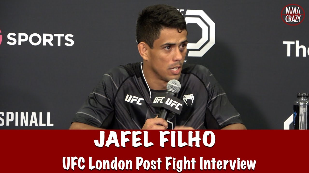 Jafel Filho talks Dancing with Bruce Buffer, says fight was important to him at UFC London background