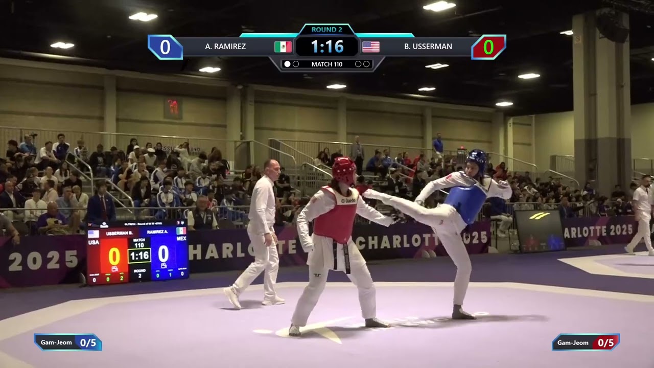 110 Round of 64 W +67kg MEX A RAMIREZ USA B USSERMAN PGM