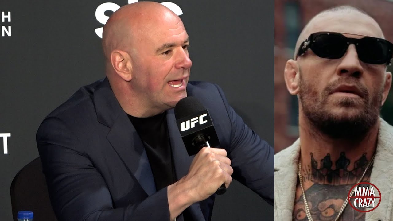 Dana White SHUTS DOWN Conor McGregor September UFC return background