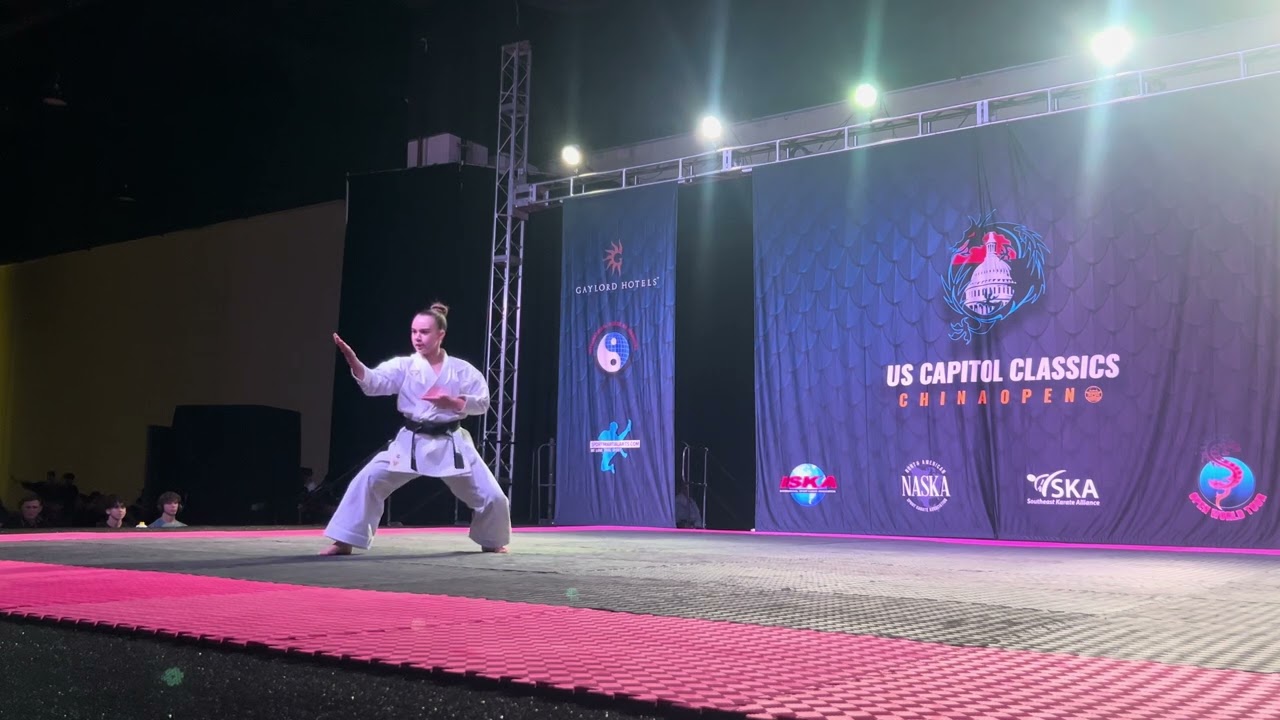 Amanda Duarte 13 and Under Girls Forms Overall Grand Championship - US Capitol Classics background