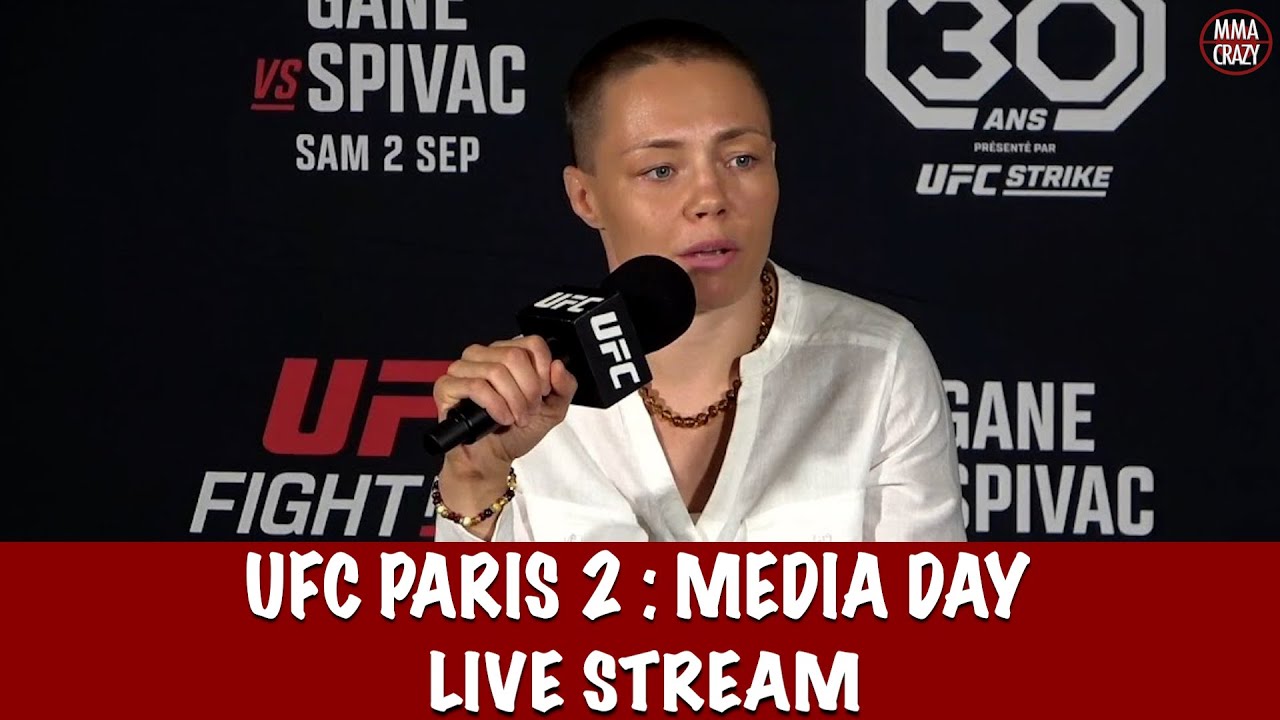 UFC Paris: Gane vs. Spivac Media Day Live Stream background