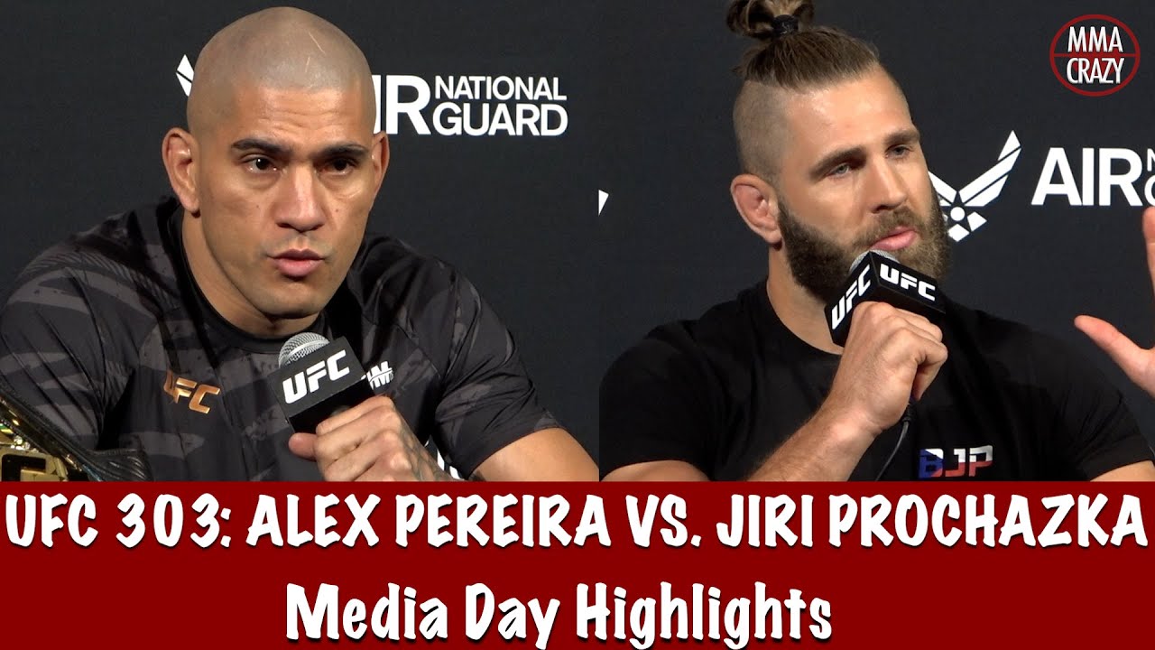 UFC 303: Alex Pereira & Jiri Prochazka 2 Media Day Highlights
