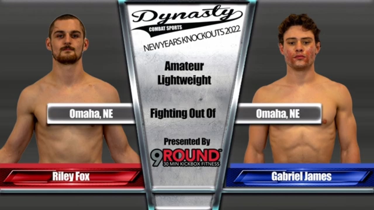 DCS 77 Riley Fox vs Gabriel James background
