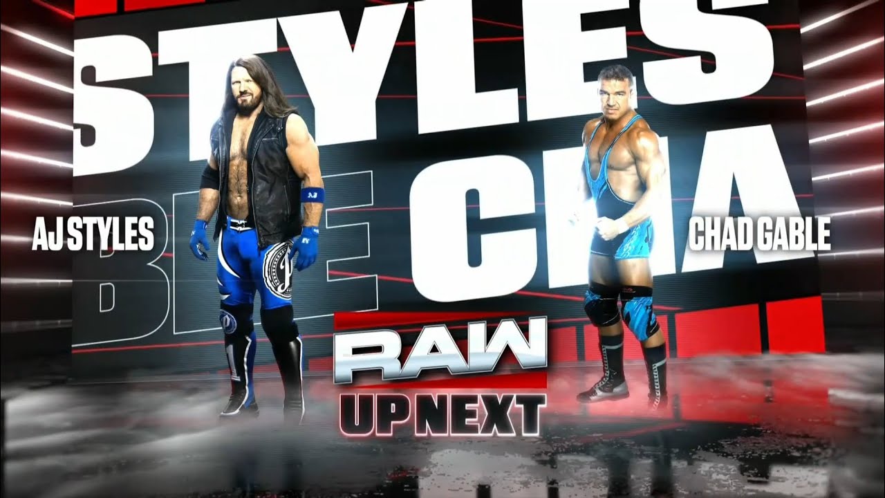 Aj Styles vs Chad Gable | Raw June 9, 2025 background