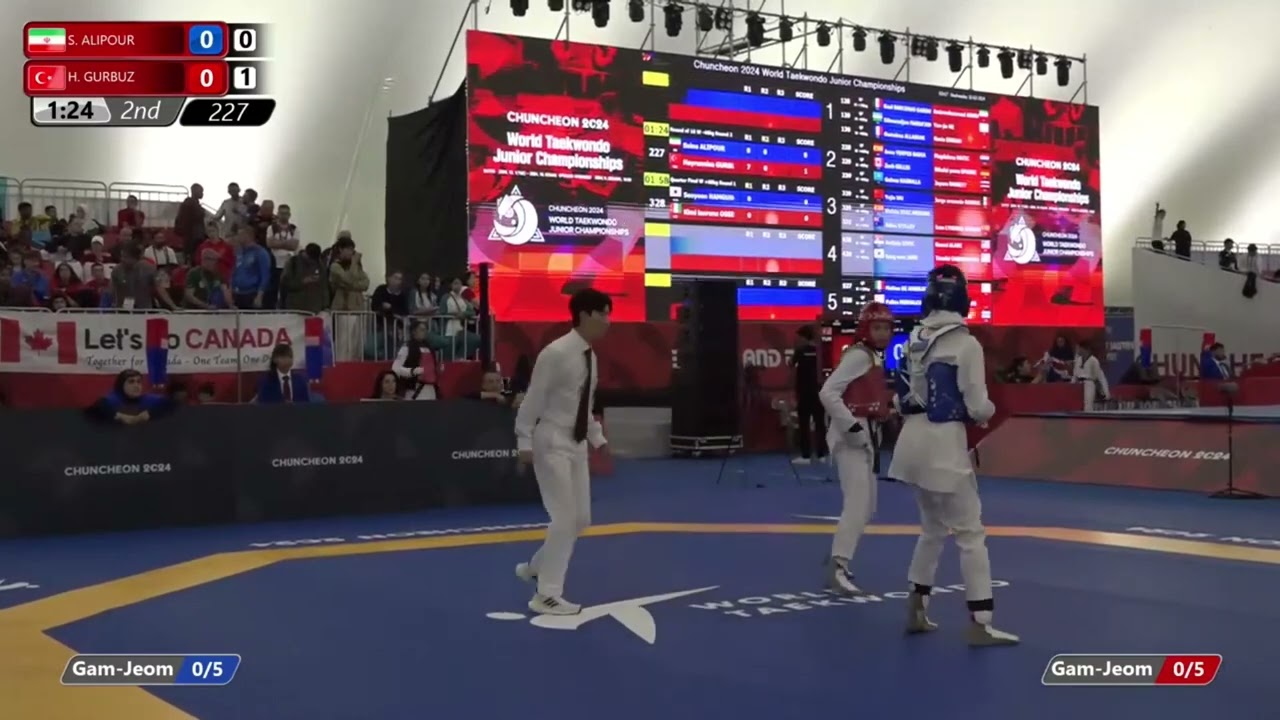 227 Round of 16 Women 46kg IRI ALIPOUR Saina TUR GURBUZ Hayrunnisa