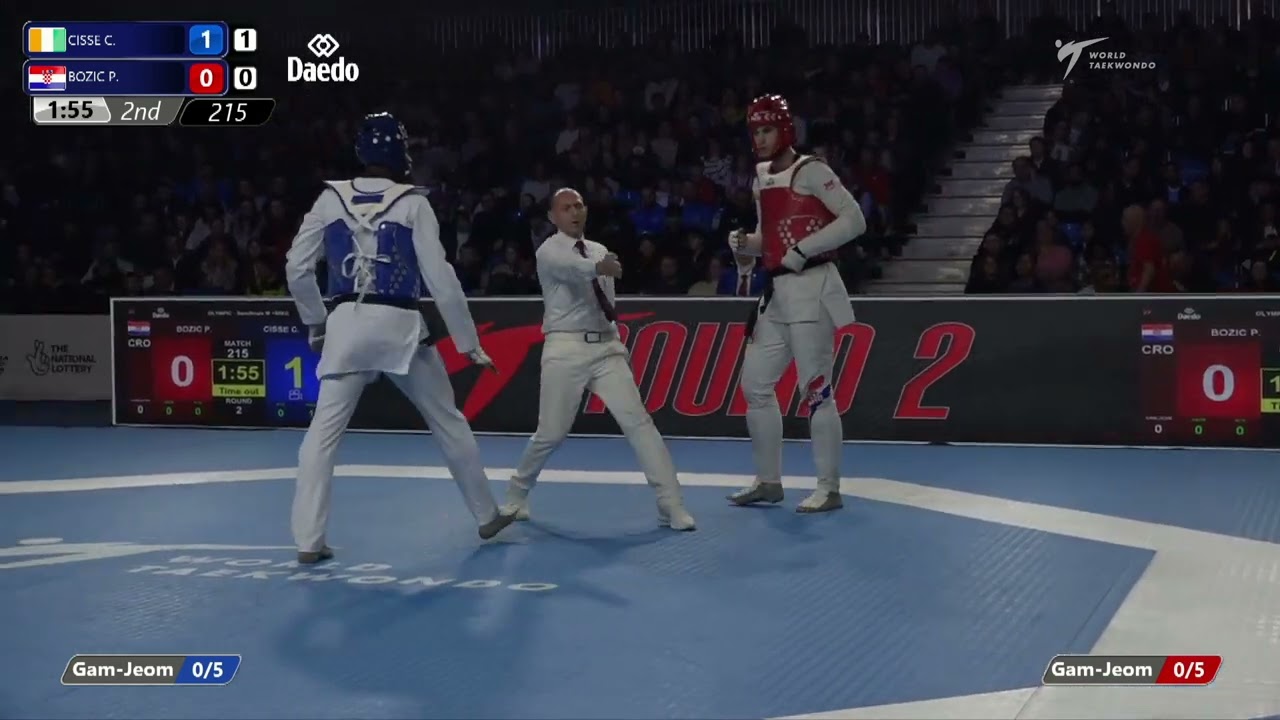 215 Semifinals MEN M +80KG CIV CISSE C CRO BOZIC P