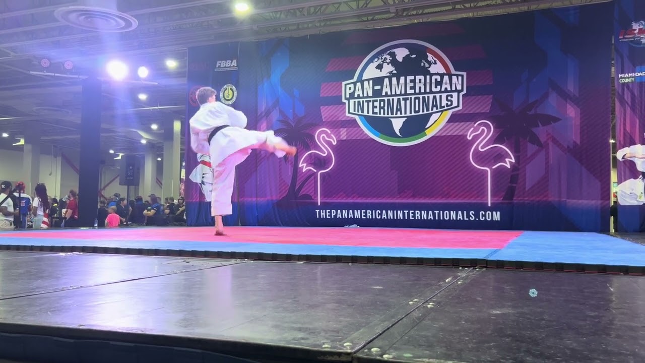 Trey Dietrich 14-17 Boys Traditional Forms Grand Championship - Pan American Internationals 2024 backdrop