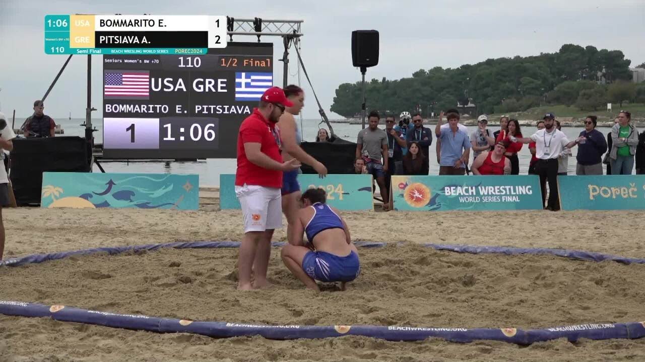 Eliana Rose BOMMARITO (USA) vs. Aikaterini Eirini PITSIAVA (GRE) • Semi Final • Women's BW +70Kg background