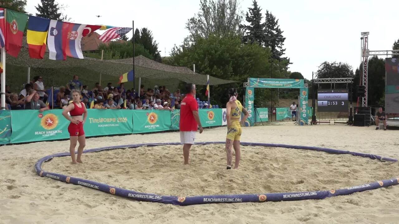 Yuliia ZASULSKA (UKR) vs. Nicoleta Cristina BAJAN (ROU) • A | Round 1 • Women's BW 50Kg background