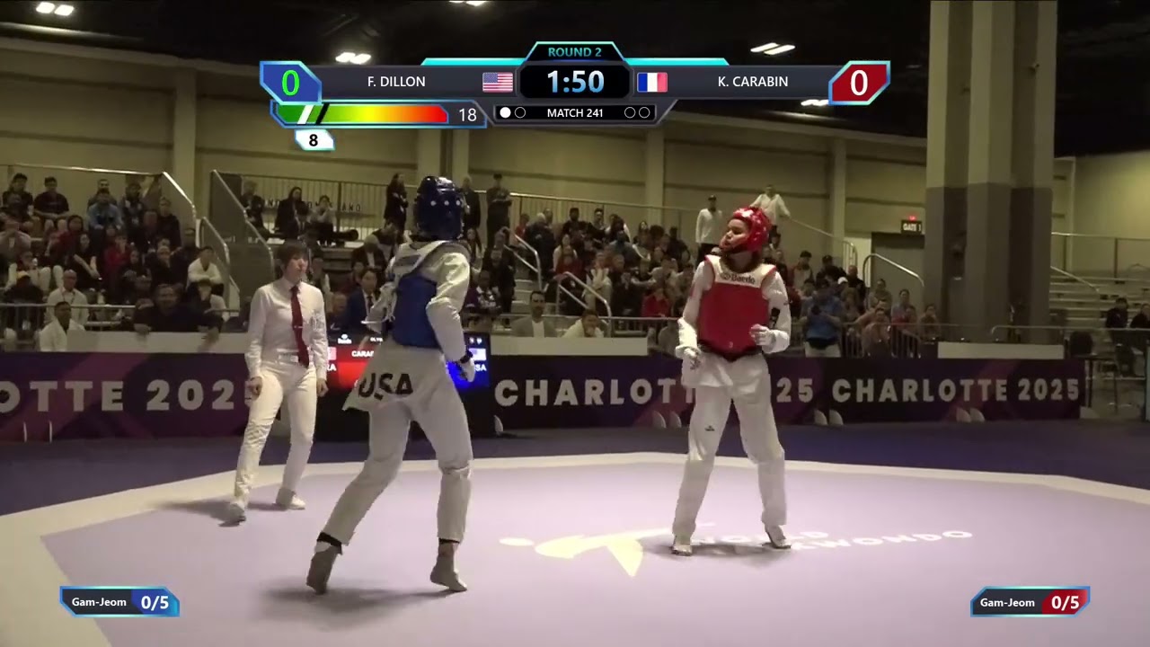 241 Bronze medal contest W 57kg USA F DILLON FRA K CARABIN PGM