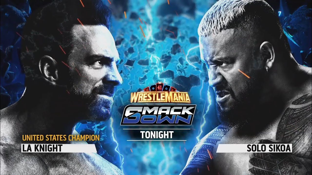LA Knight vs Solo Sikoa: SmackDown, Apr. 18, 2025 backdrop