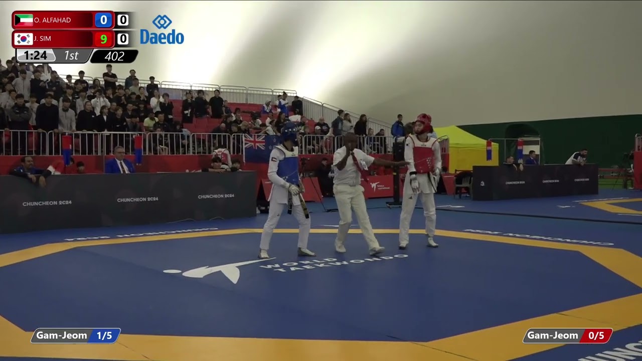 402 Round of 64 Men 59kg KUW O ALFAHAD KOR J SIM