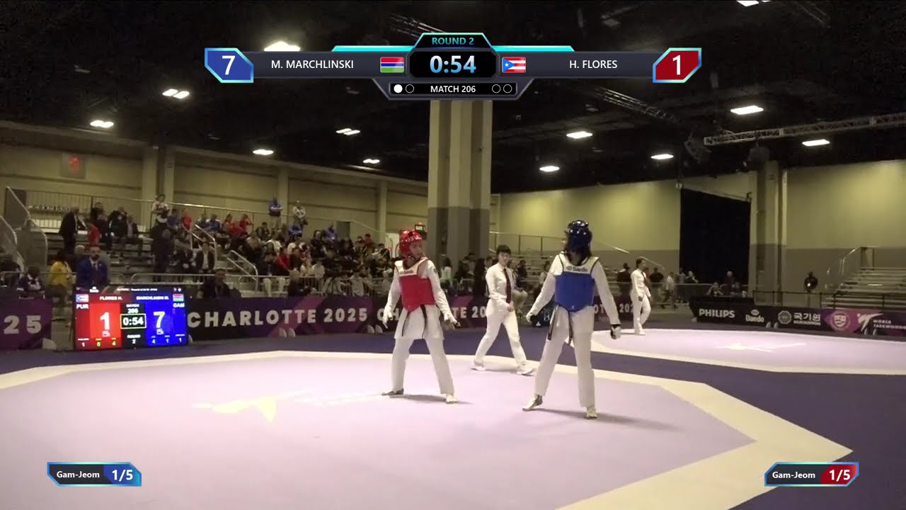 206 Round of 64 W 57kg GAM M MARCHLINSKI PUR H FLORES PGM