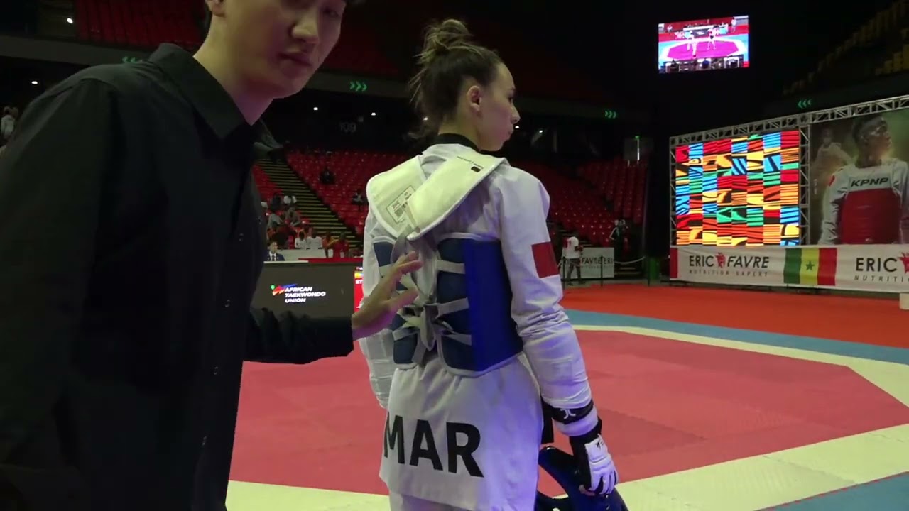 210 1 Quarter final W 57kg MAR LAARAJ N ETH BALEW T PGM | African Qualification Tournaments background