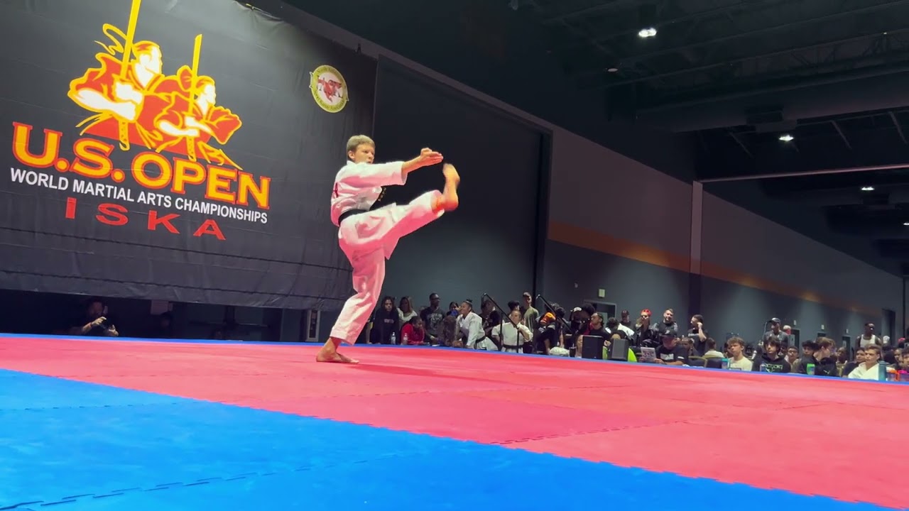 Adomas Rackauskas 13 & Under Boys Forms Overall Grand Championship - U.S. Open 2024 background
