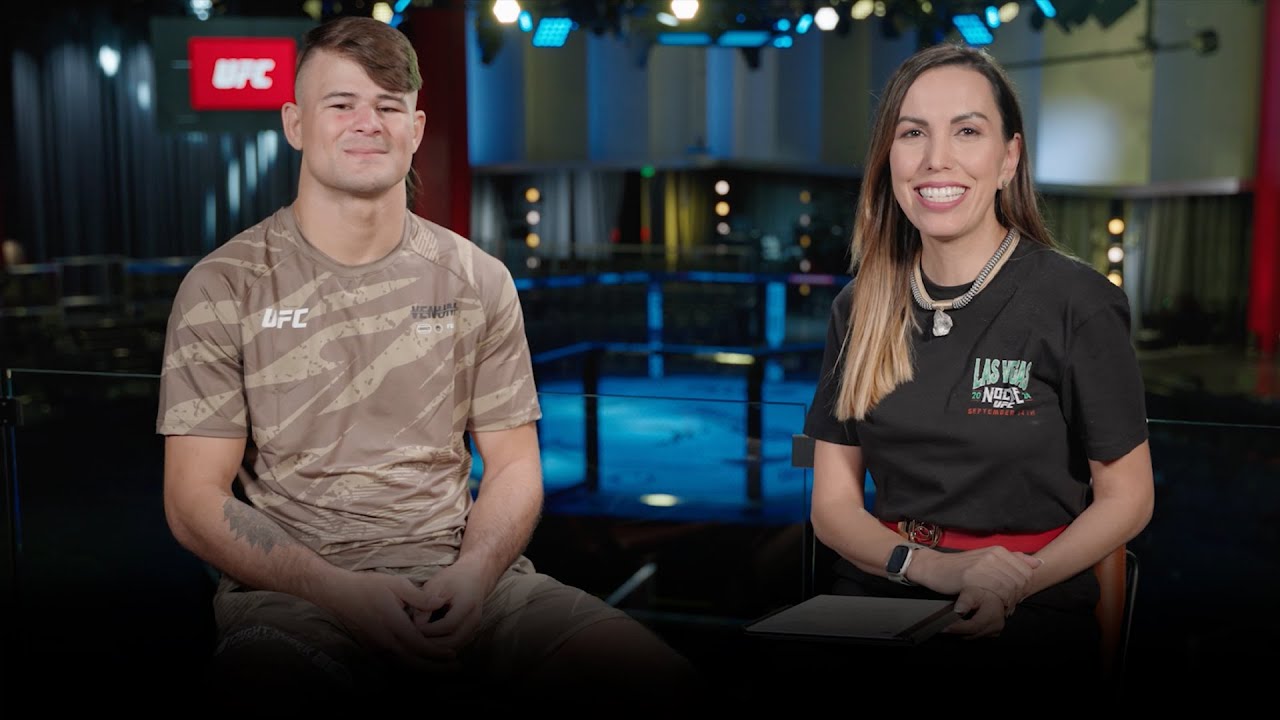 Diego Lopes em bate-papo exclusivo com Evelyn Rodrigues | UFC 306 - Riyadh Season Noche UFC background