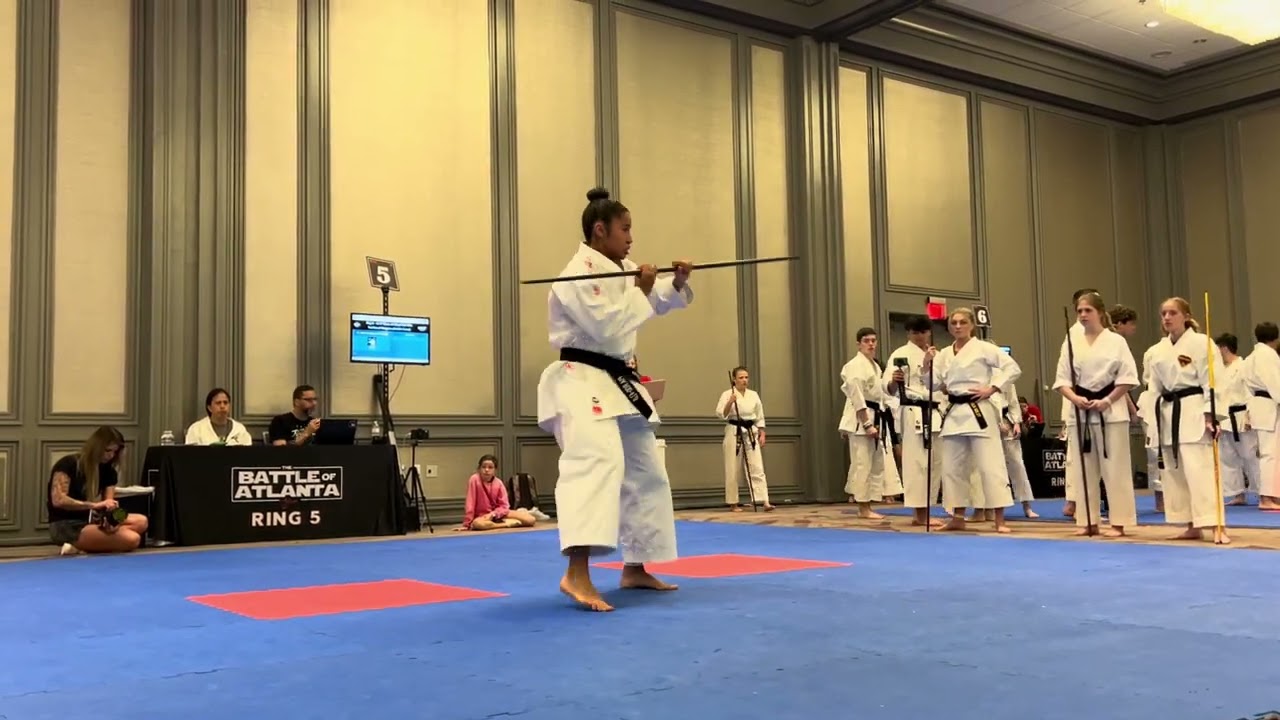 Sofia Rodriguez Florez 16-17 Girls Traditional Weapons - Battle of Atlanta 2024 backdrop