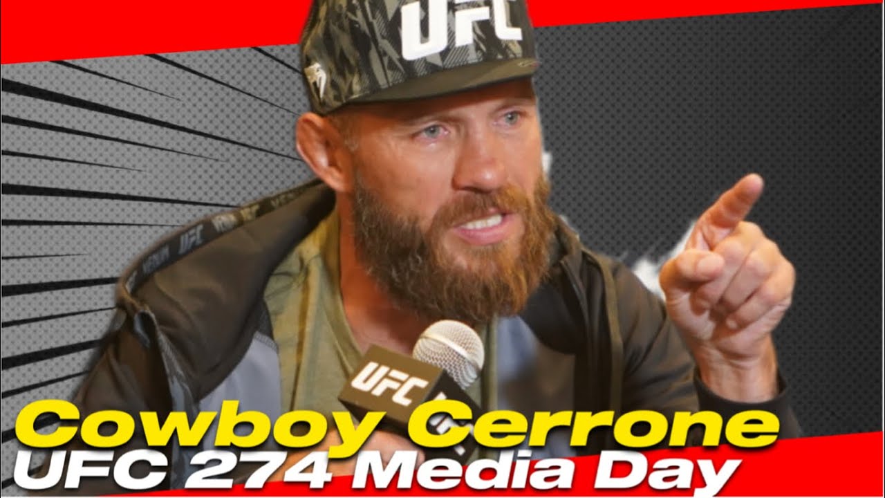 Cowboy Cerrone Sheds Tears | UFC 274 Media Day background