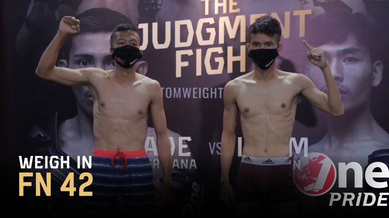 Atomweight: Jhonson Hutagaol VS Nando Sitanggang | Weigh In One Pride MMA FN 42 background