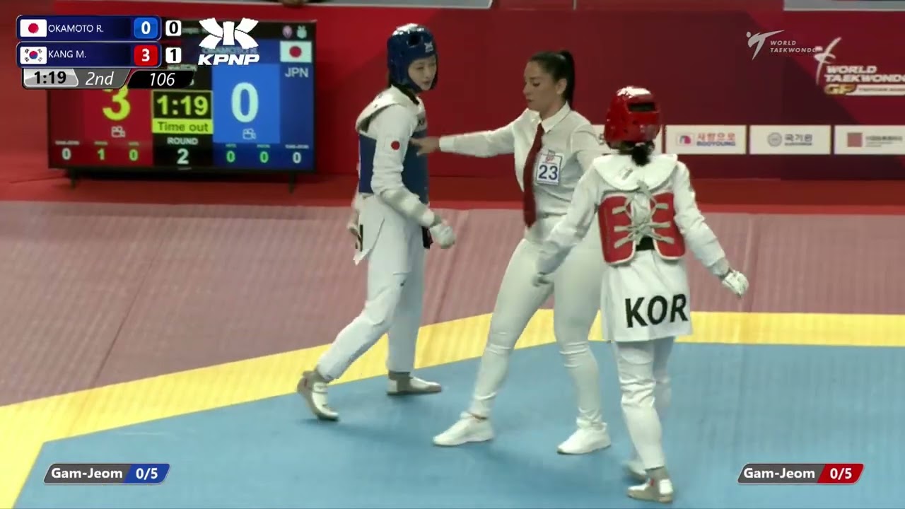 106 R32 W 49kg JPN OKAMOTO R KOR KANG M background