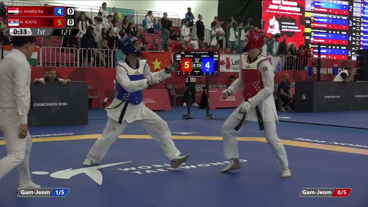 121 Round of 16 Men +78kg EGY AHMED RAGAB ELSAYED Abdelrahman SRB KOSTIC Milan background