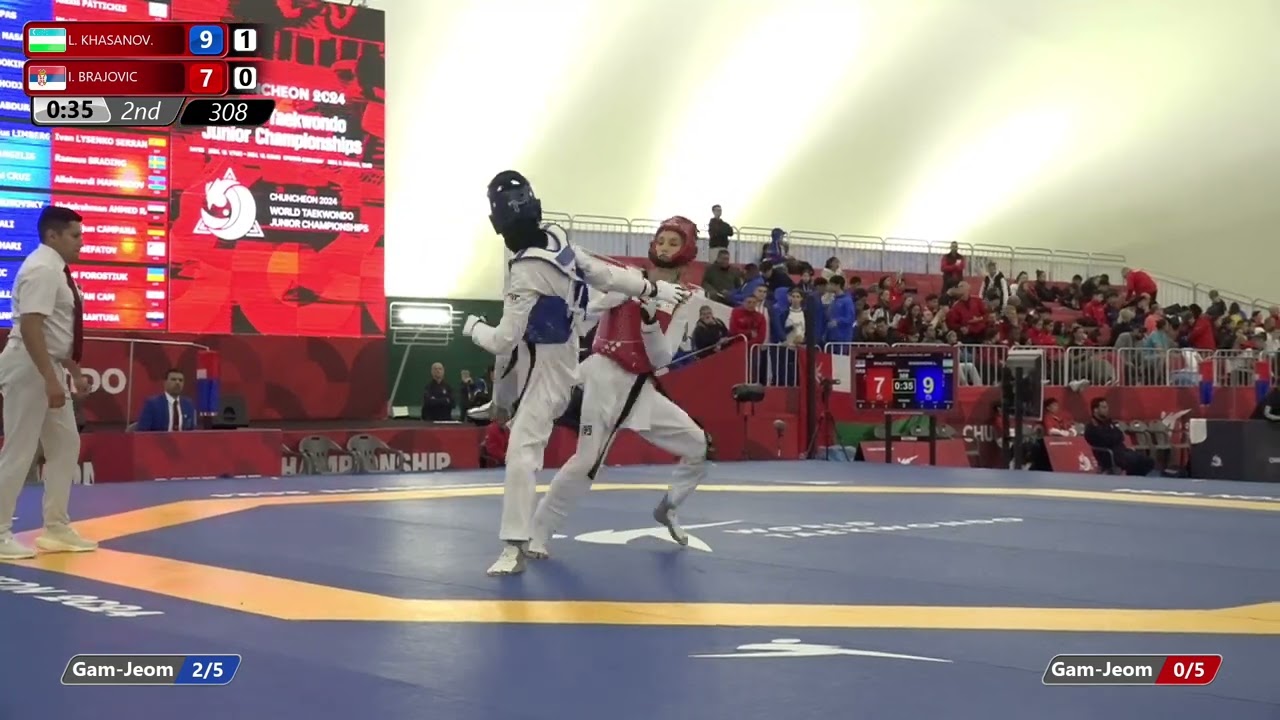 308 Round of 64 Women 46kg UZB L KHASANOV SRB I BRAJOVIC