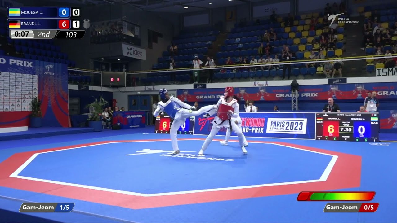 103 Round of 32 WOMEN W +67KG GAB MOUEGA U GER BRANDL L background