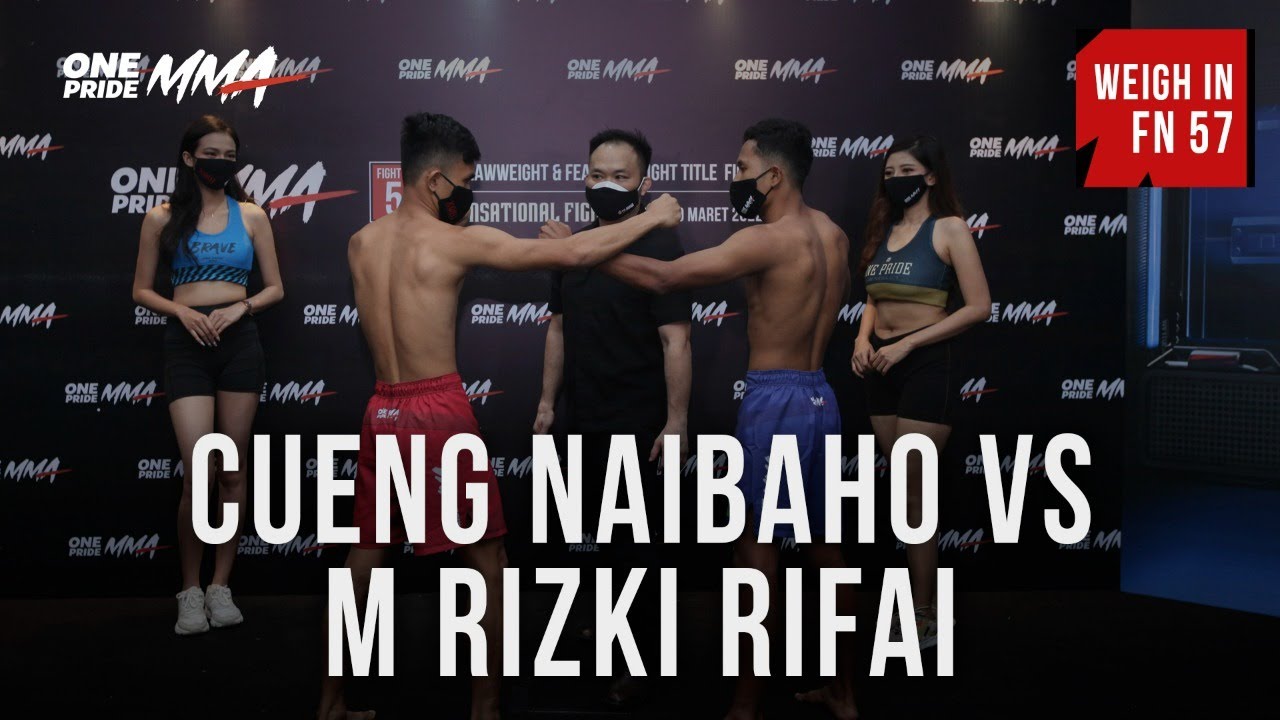 Weigh In Cueng Naibaho Vs M Rizki Rifai || Fight Night 57 One Pride MMA background