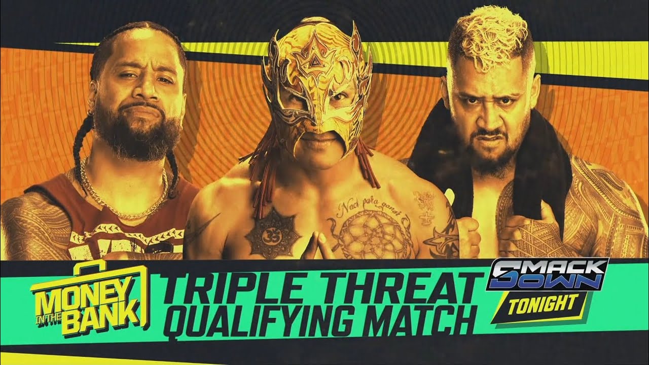 Jimmy Uso vs Rey Fenix vs Solo Sikoa (1/2): SmackDown, May. 16, 2025 background