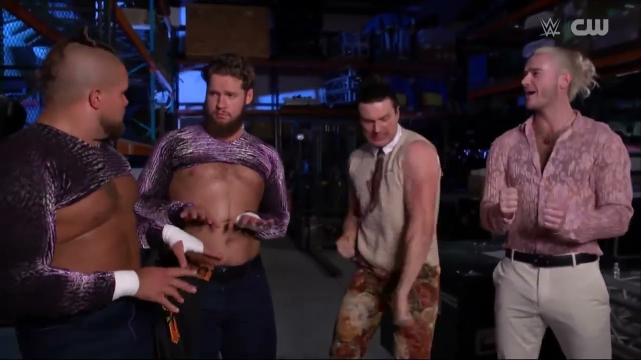 Pretty Deadly loves the dress of Hank Walker & Tank Ledger: NXT, Apr. 1, 2025 background