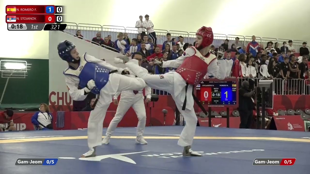 321 Round of 16 Women 52kg ESP N ROMERO F SRB N STOJANOV