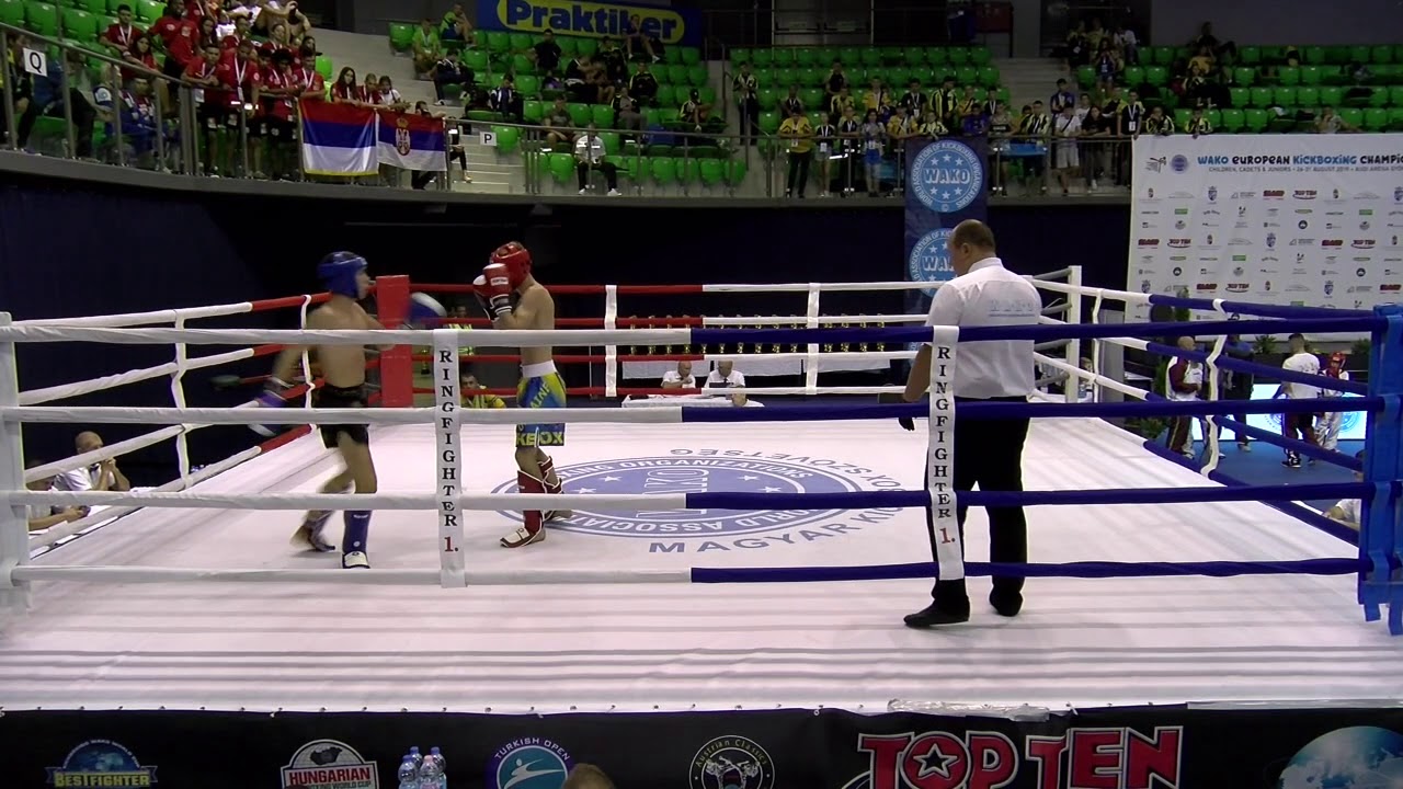 Yehor Tsisar v Eduardo Pereira WAKO European Championships 2019 background