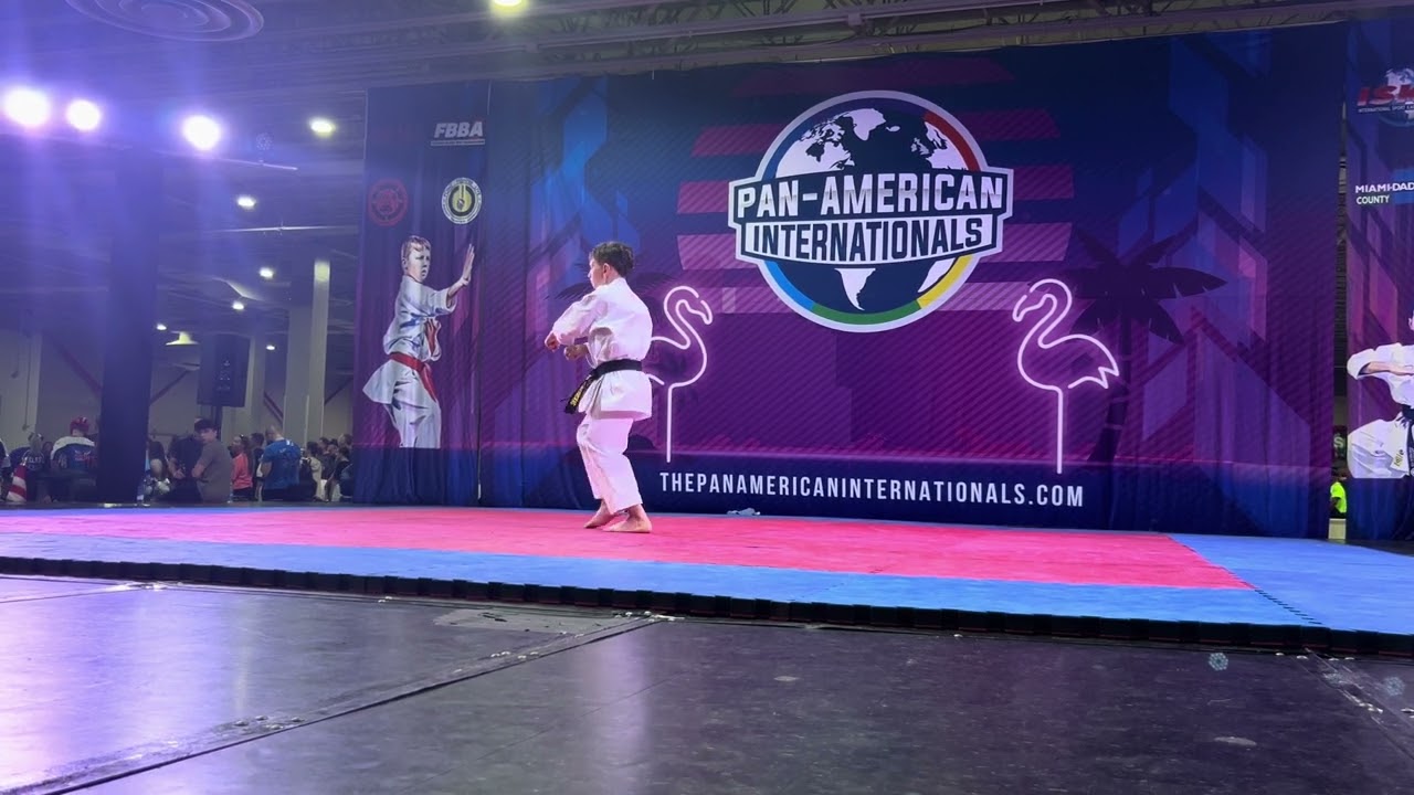 Lukas Drevinskas 13 & Under Boys Traditional Forms Grands - Pan American Internationals 2024 background