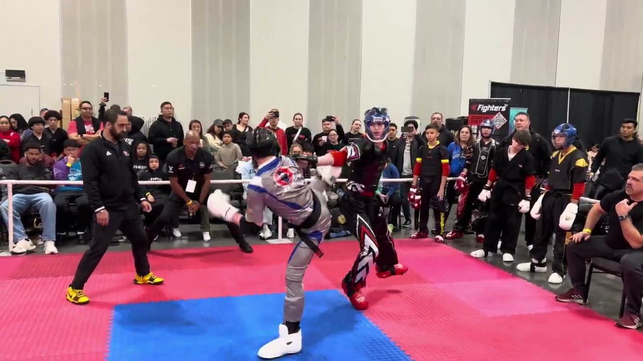 Kayne Tablott vs Jacob Whitacre 14-15 Boys Sparring - Compete Internationals 2024 background