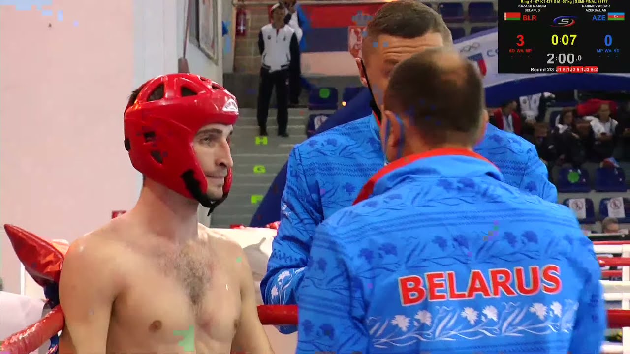 Ring 1 WAKO World Championships 22/10/21 backdrop