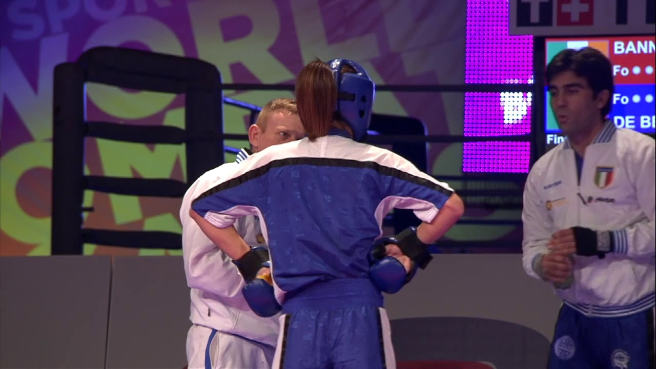 Shauna Bannon v Gloria De Bei Sportaccord Combat Games 2013 background