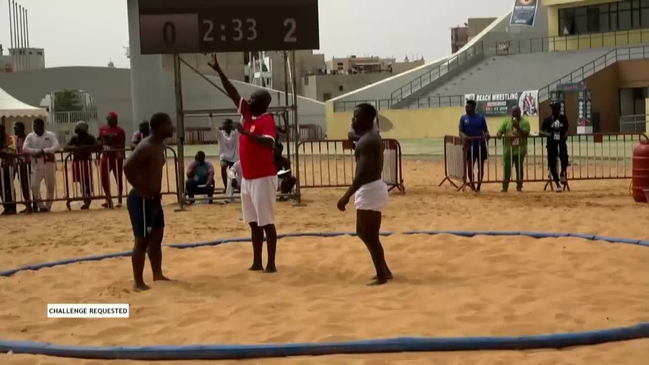 Nelson OBROU (CAF) vs. Borcel Dieunel BOUKAKA (CGO) | 2024 African Championships | Rnd 3 | BW_M 80 k background