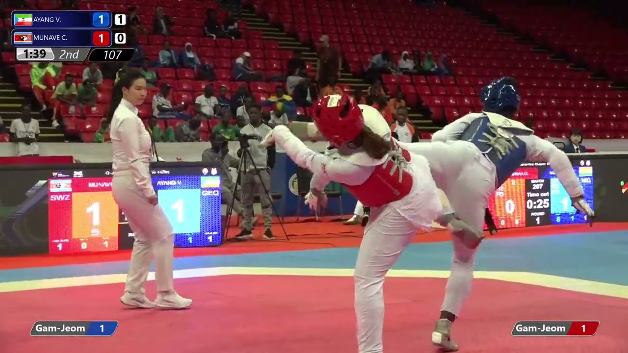 107 Quarter final W +67kg GEQ AYANG V SWZ MUNAVE C PGM | African Qualification Tournament