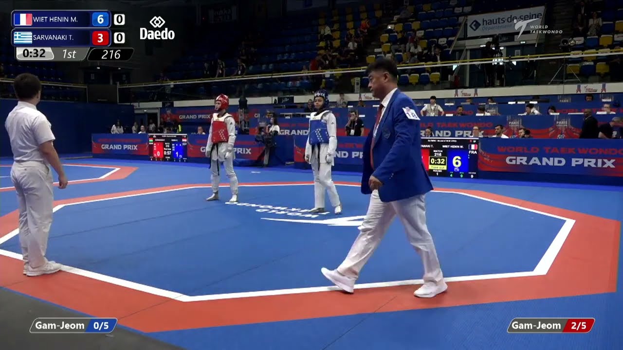 216 Round of 16 WOMEN W 67KG FRA WIET HENIN M GRE SARVANAKI T
