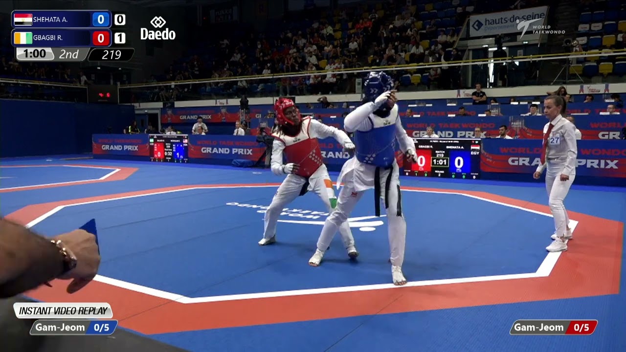 219 Round of 16 WOMEN W 67KG EGY SHEHATA A CIV GBAGBI R background
