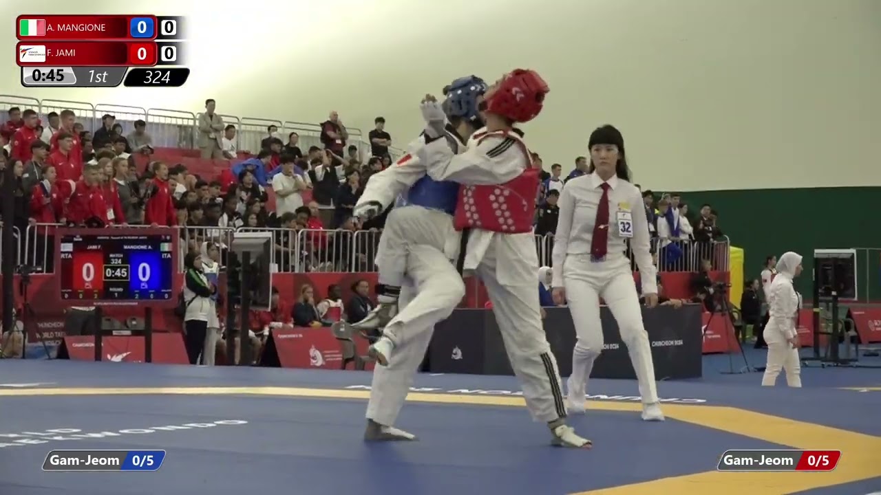 324 Round of 16 Women 59kg ITA A MANGIONE RTA F JAMI